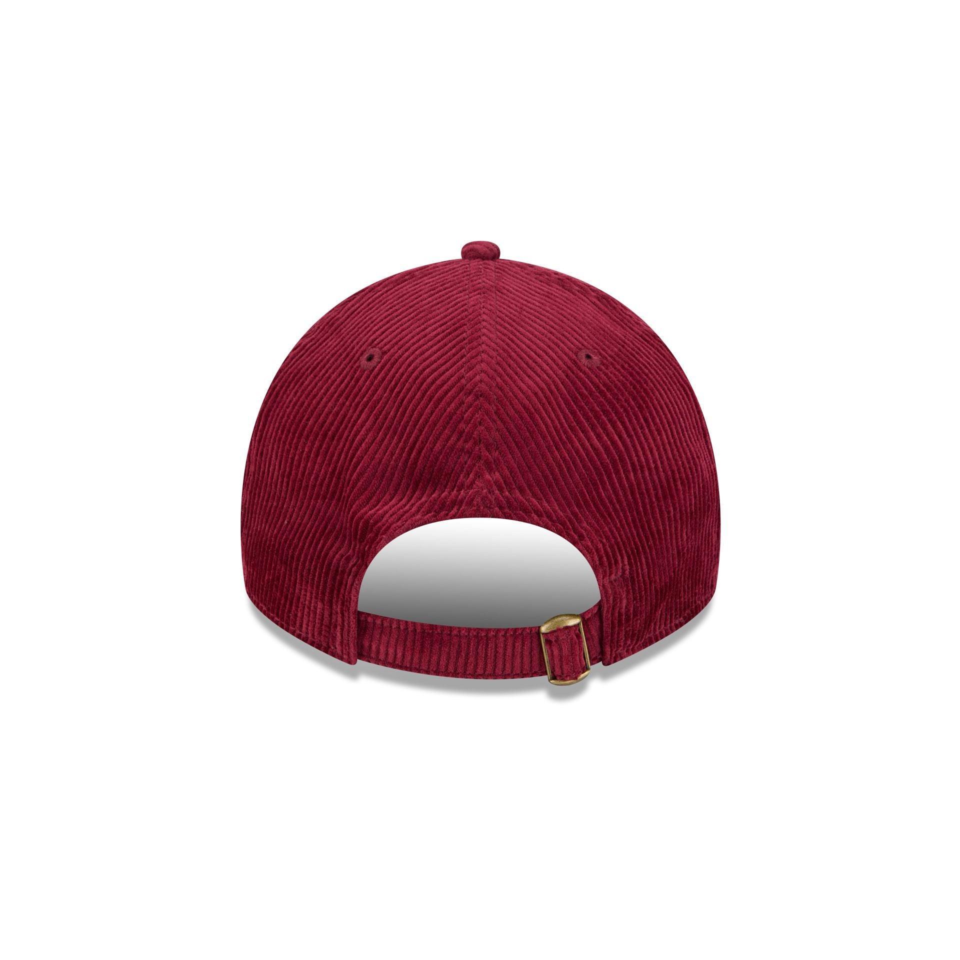 New Era Cap Maroon Corduroy 9TWENTY A-Frame Adjustable Hat Male Product Image