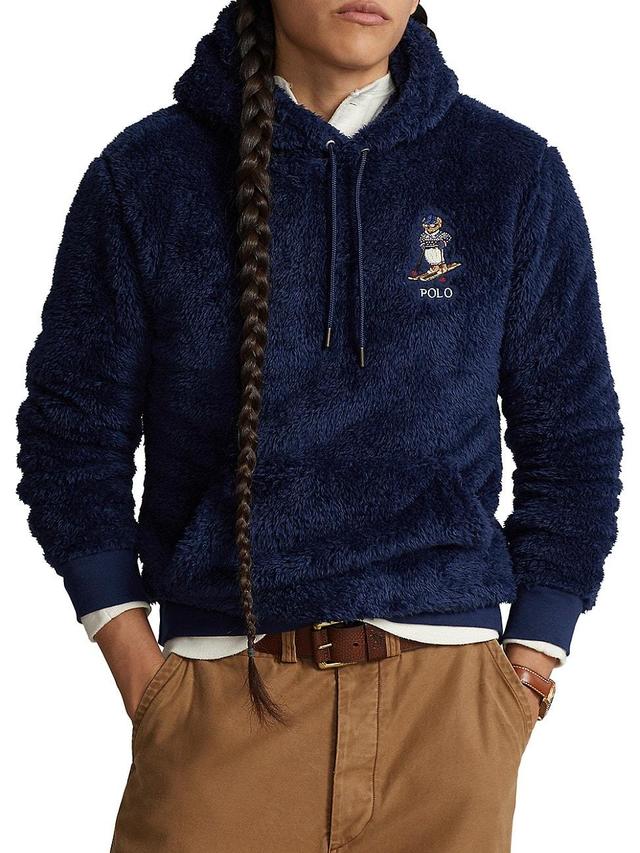 Mens Sherpa Fleece Hoodie Product Image