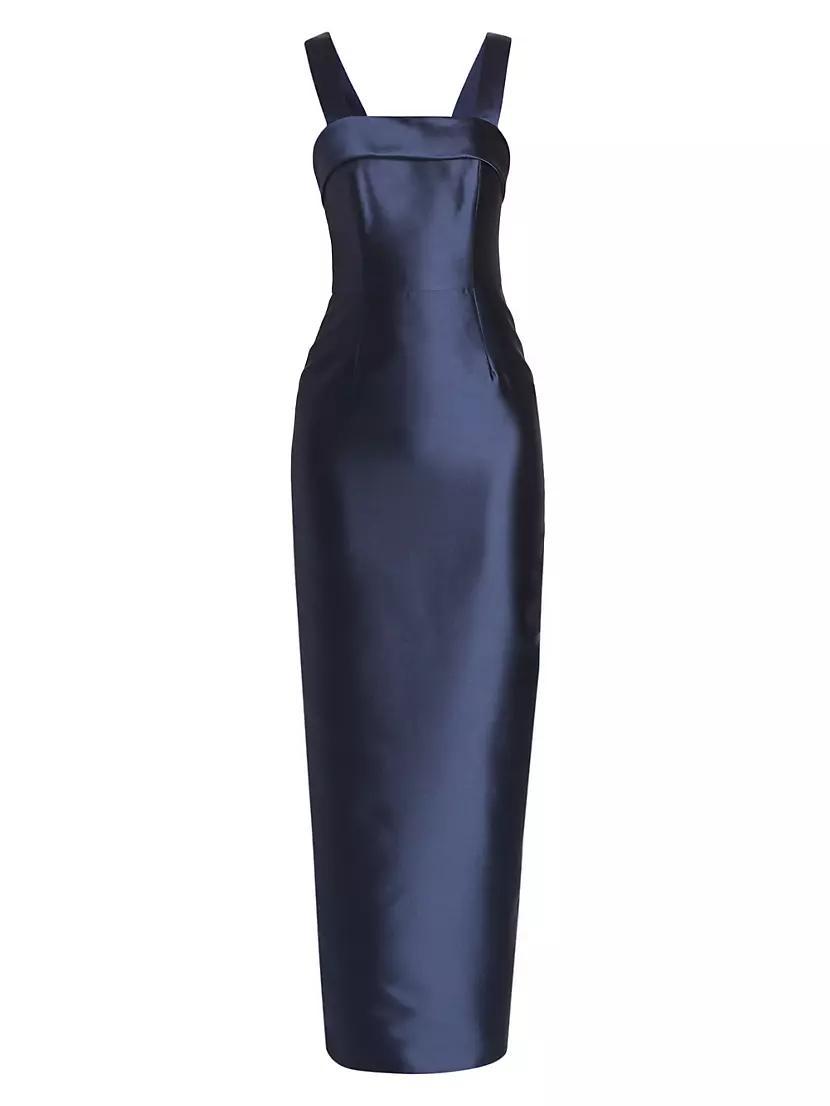 Womens Brigitte Bow-Embellished Column Gown product image