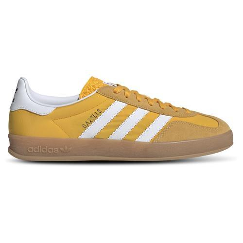 adidas Originals Mens adidas Originals Gazelle Indoor Nylon - Mens Shoes Crew Yellow/White Product Image