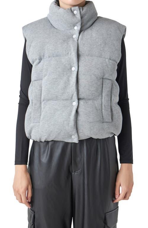 Grey Lab Knit Puffer Vest Product Image