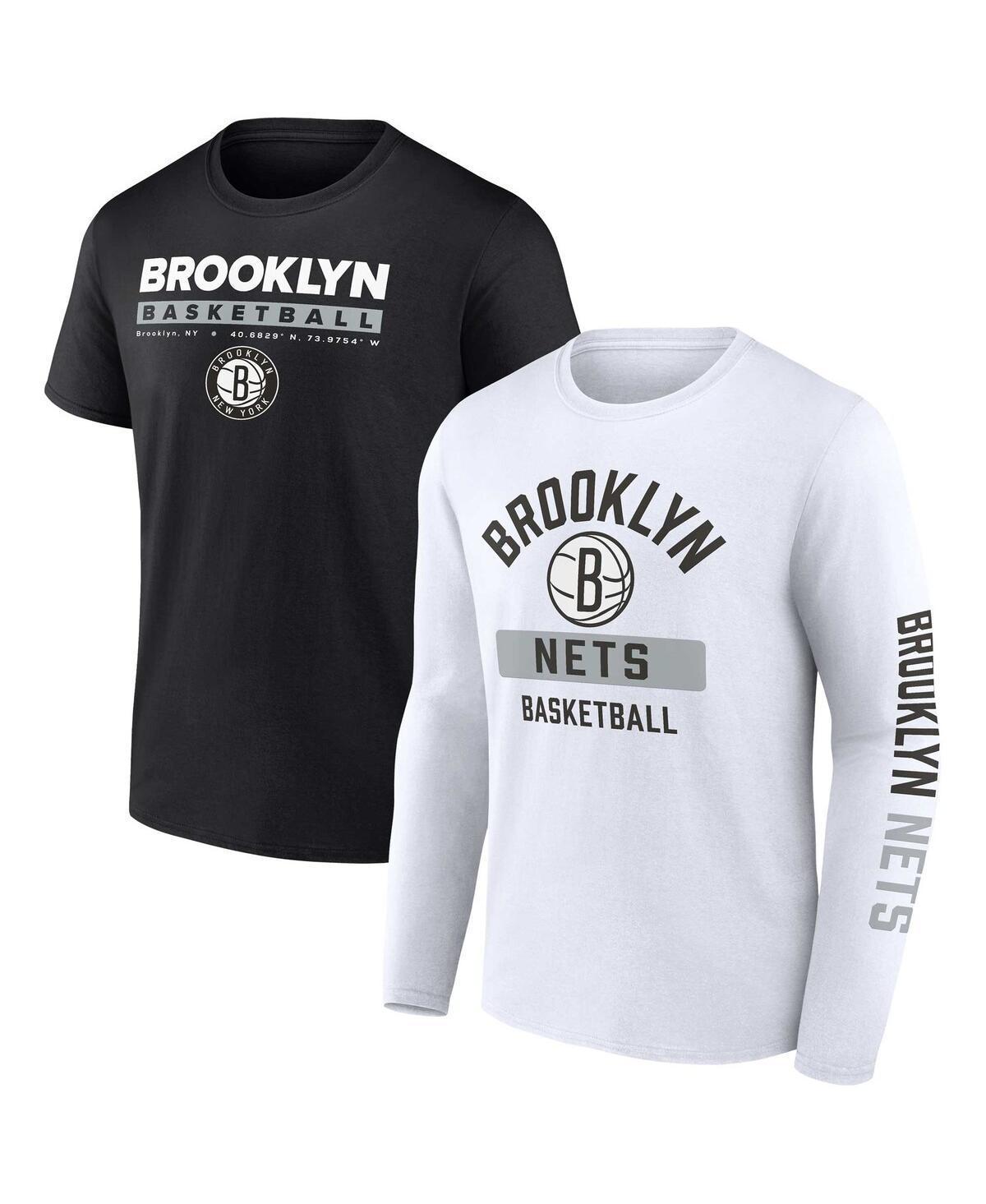 Mens Fanatics Branded /White Brooklyn Nets Two-Pack Just Net Combo Set Product Image