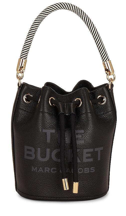 Womens The Leather Mini Bucket Bag Product Image