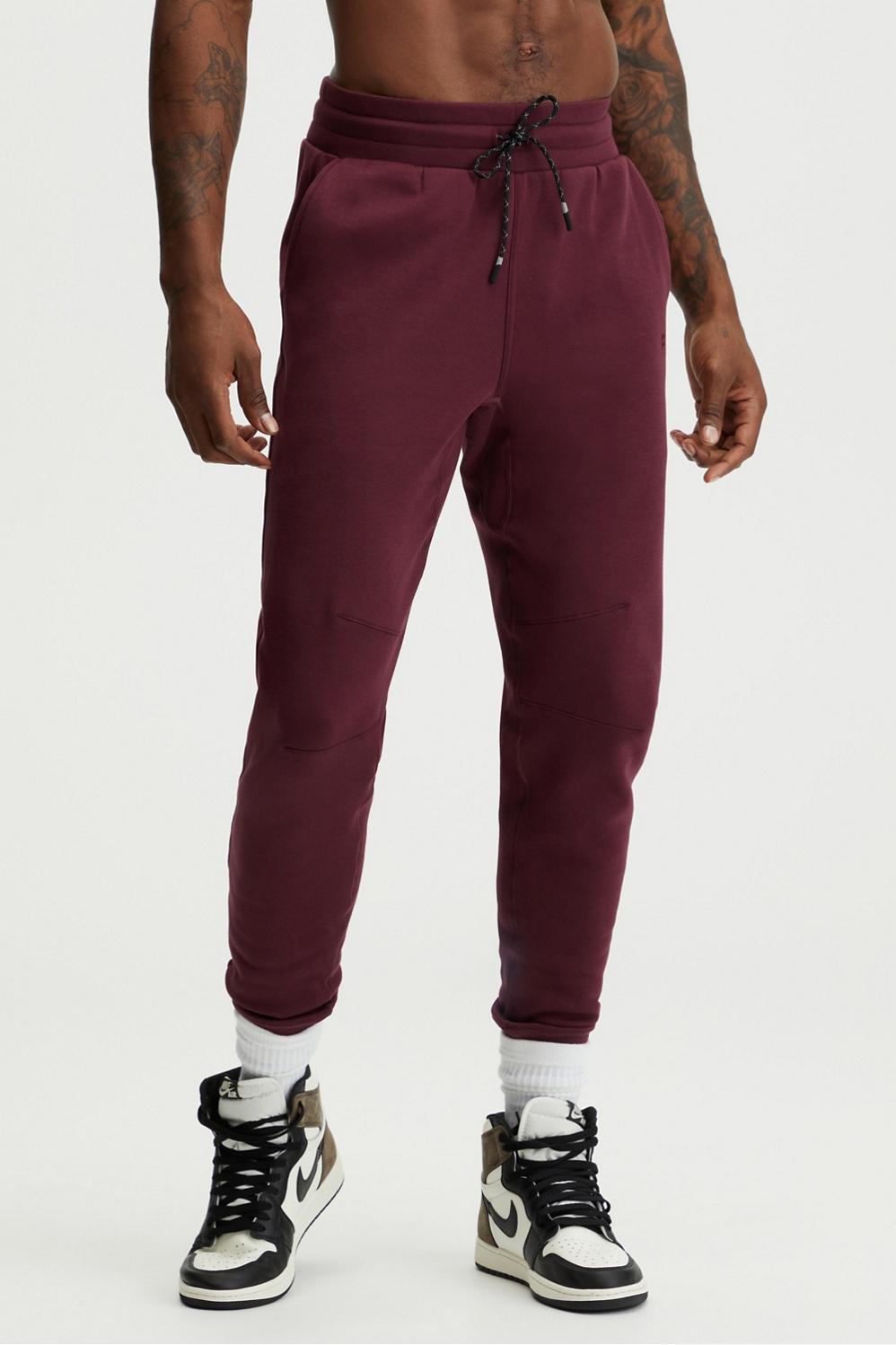 Fabletics Men The Postgame Jogger male Merlot Size L Product Image