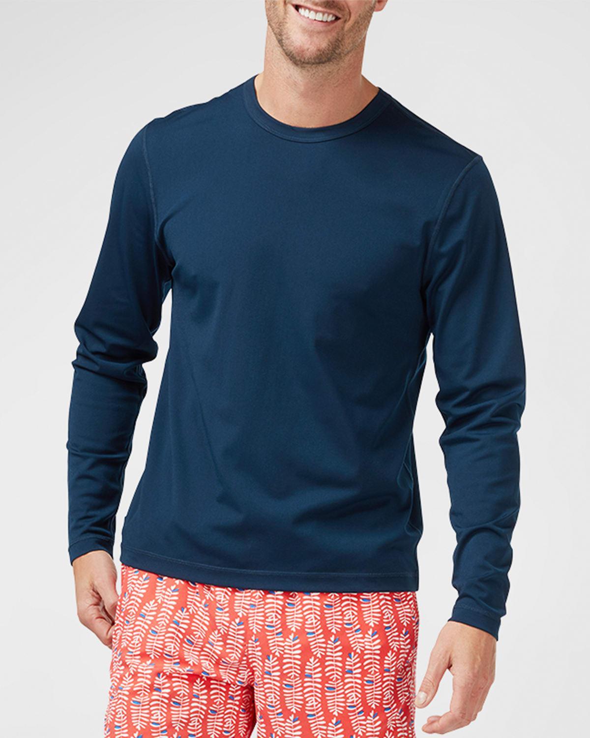 Mens Solid Long-Sleeve Rash T-Shirt Product Image