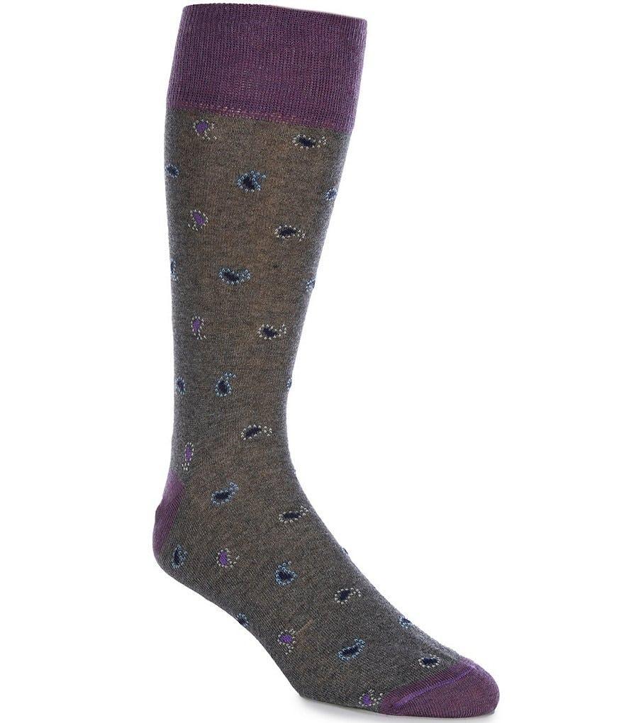 Cremieux Pine Paisley Crew Dress Socks Product Image