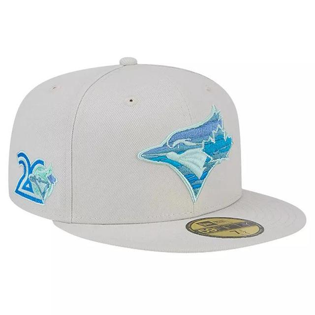 Mens New Era Khaki Toronto Blue Jays Stone Mist 59FIFTY Fitted Hat Product Image