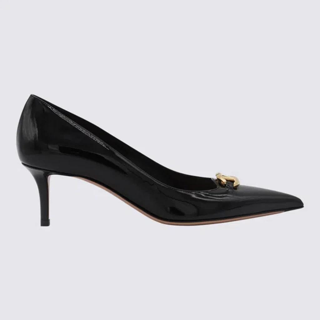 Black Leather Pumps product image