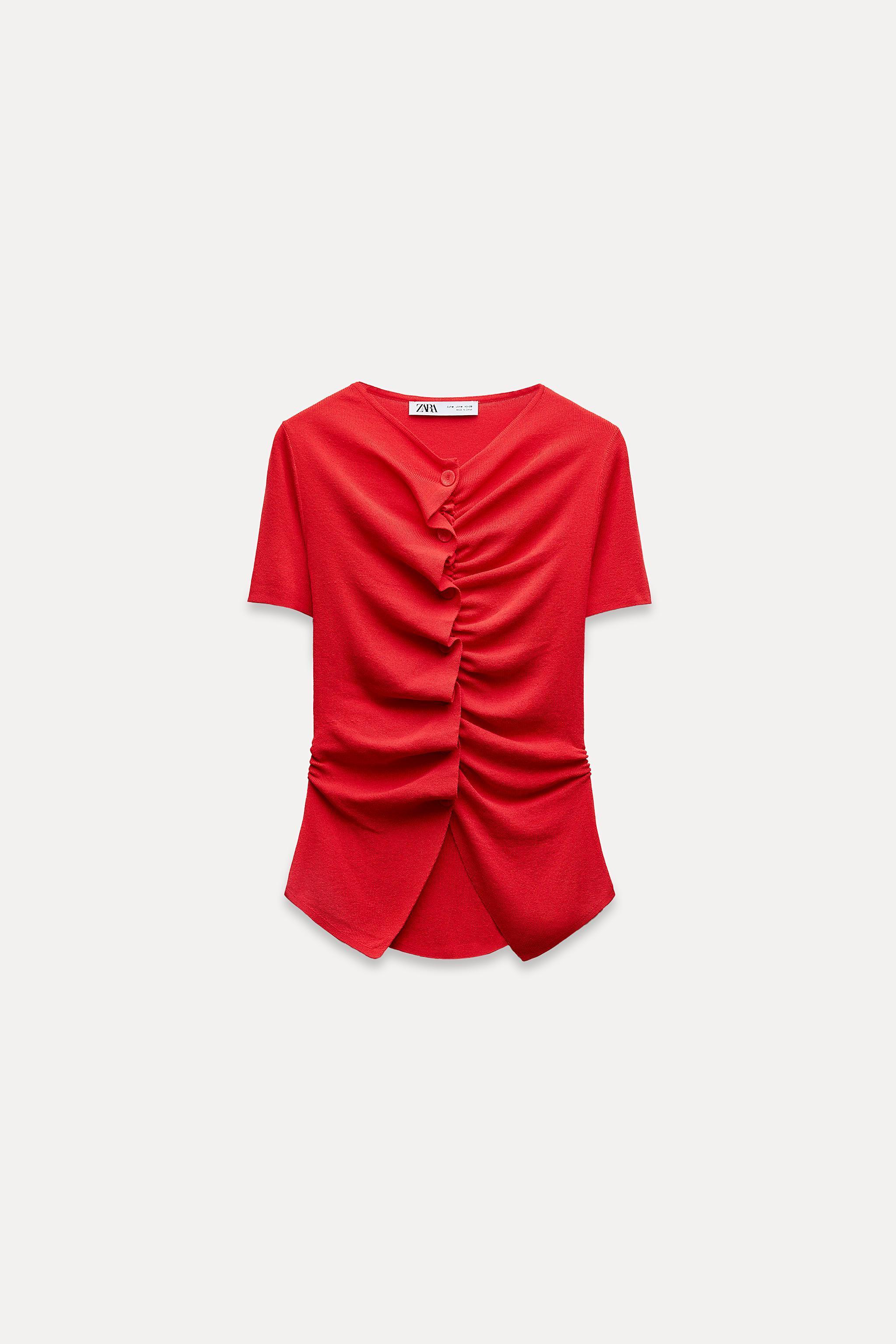 DRAPED KNIT TOP Product Image