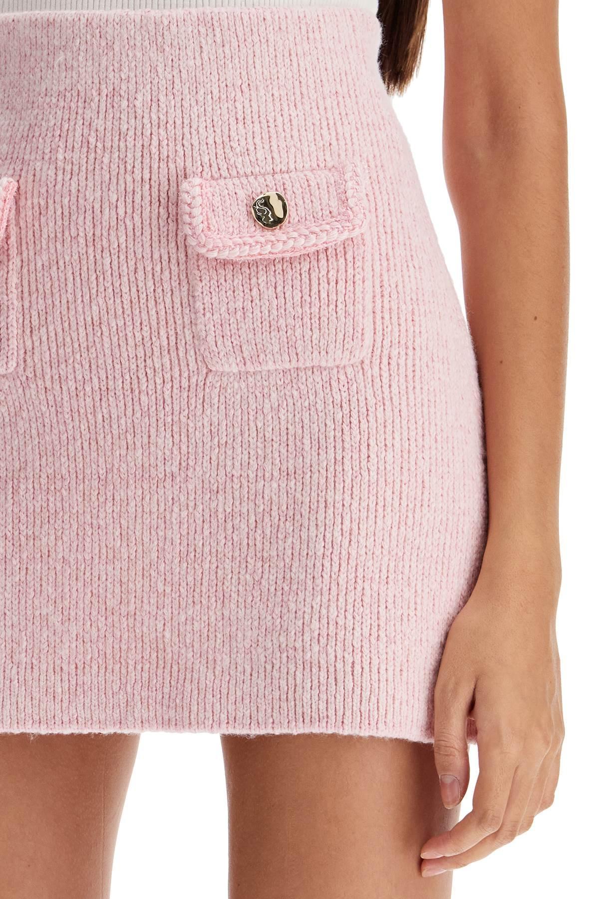 Knitted Mini Skirt In Rose Product Image