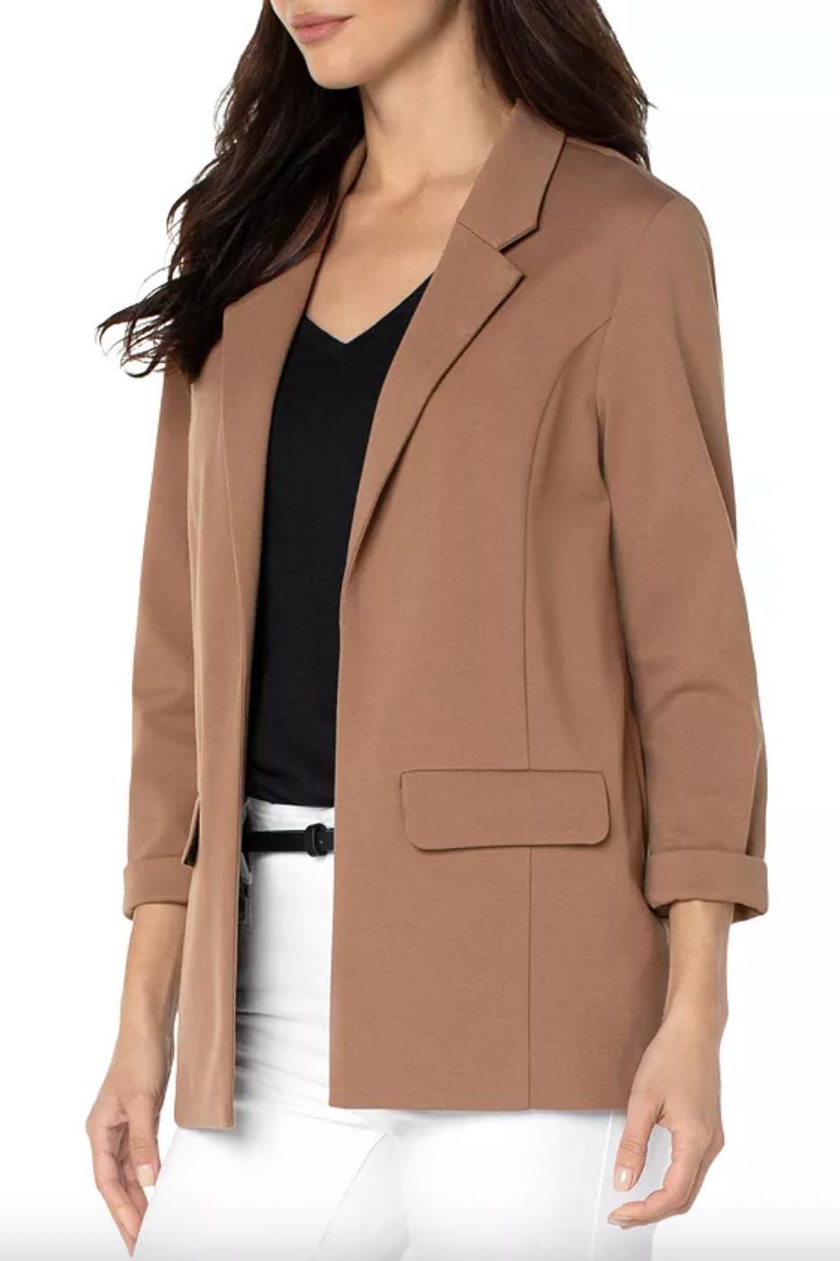 Boyfriend Blazer W/ Princess Darts - Maple Product Image