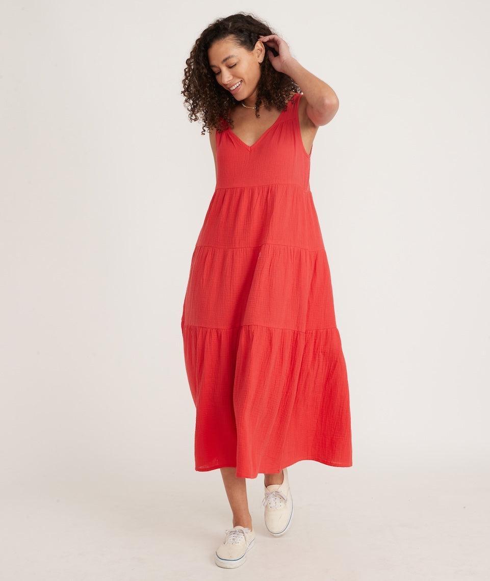 Corinne Double Cloth Maxi Dress Product Image