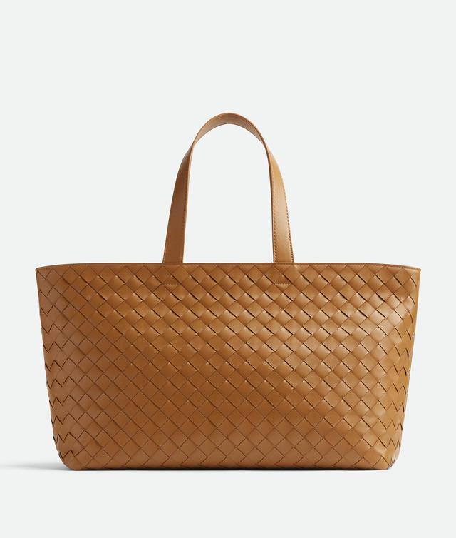 Women's Intrecciato Tote Bag in Camel Product Image