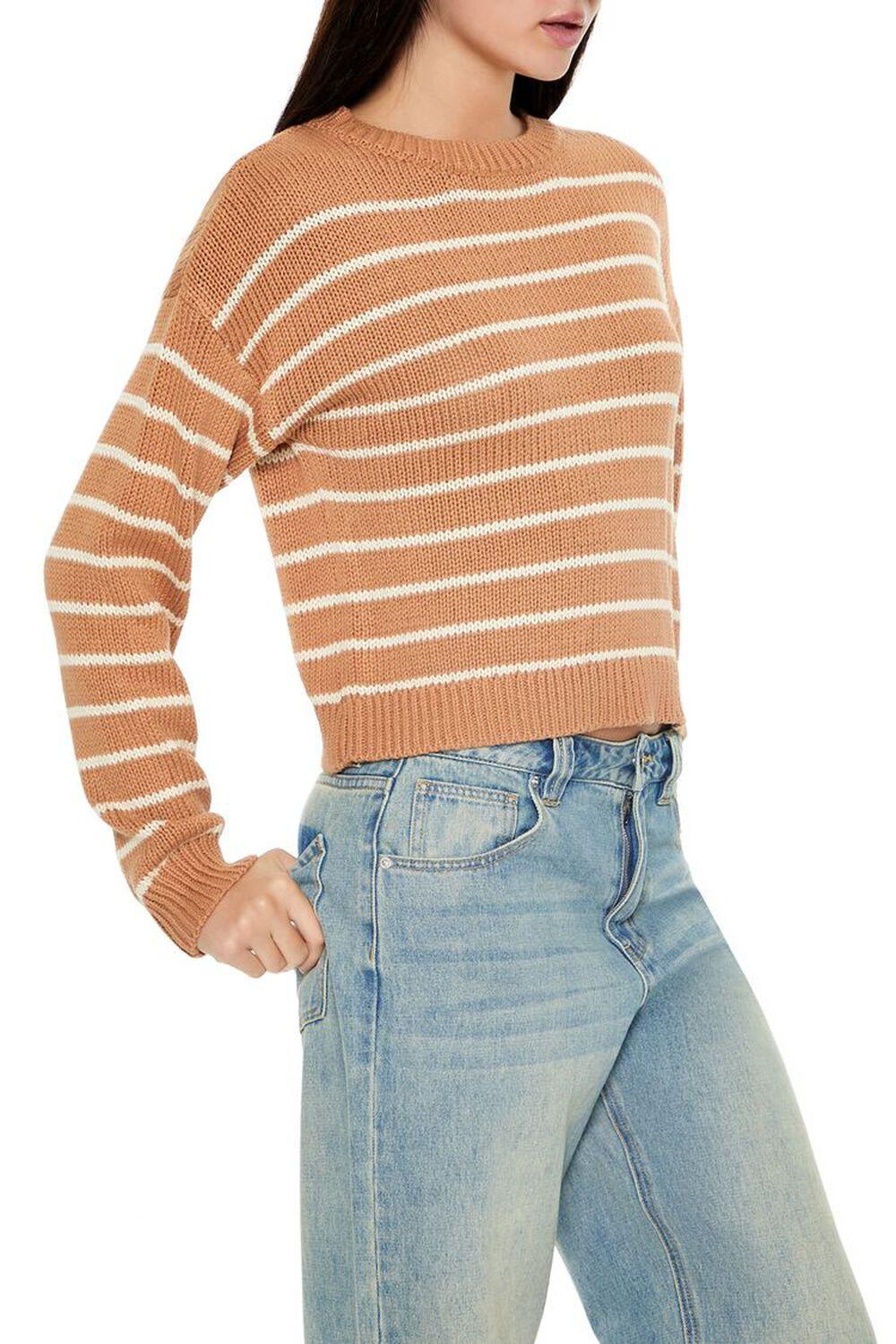 Striped Drop-Sleeve Sweater | Forever 21 Product Image