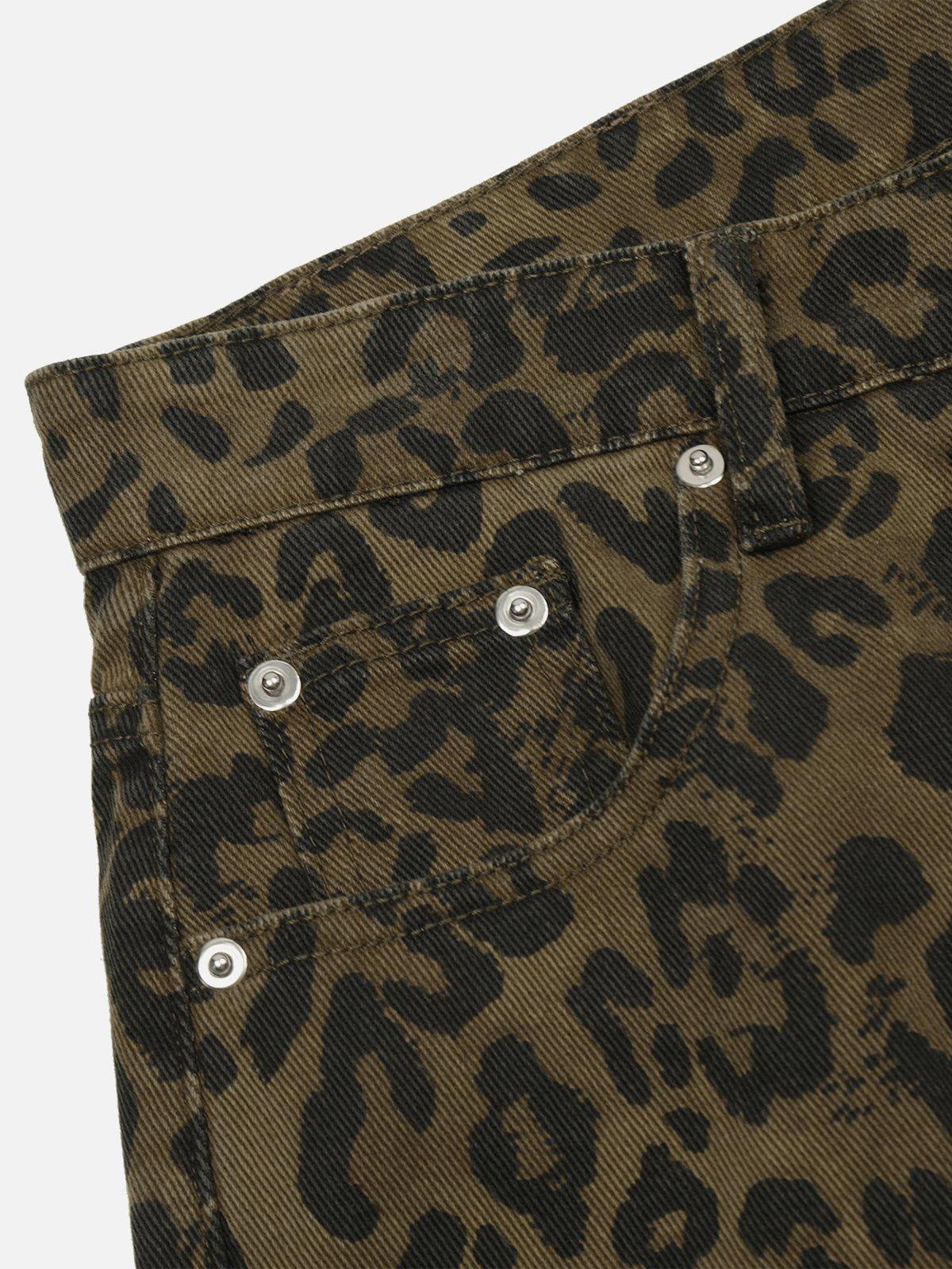 Aelfric Eden Leopard Print Jorts Product Image