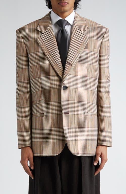 Mens Check Cotton Two-Button Sport Coat Product Image