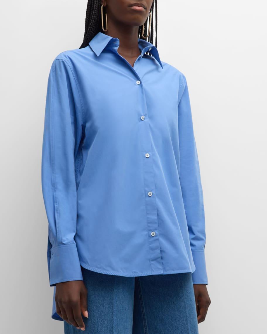 Kimono-Sleeve Poplin Button-Down Shirt product image