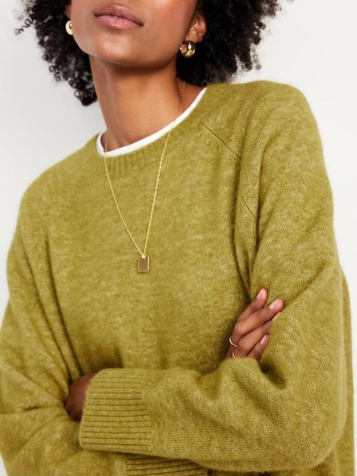 Cozy Crew-Neck Ombré Sweater Product Image