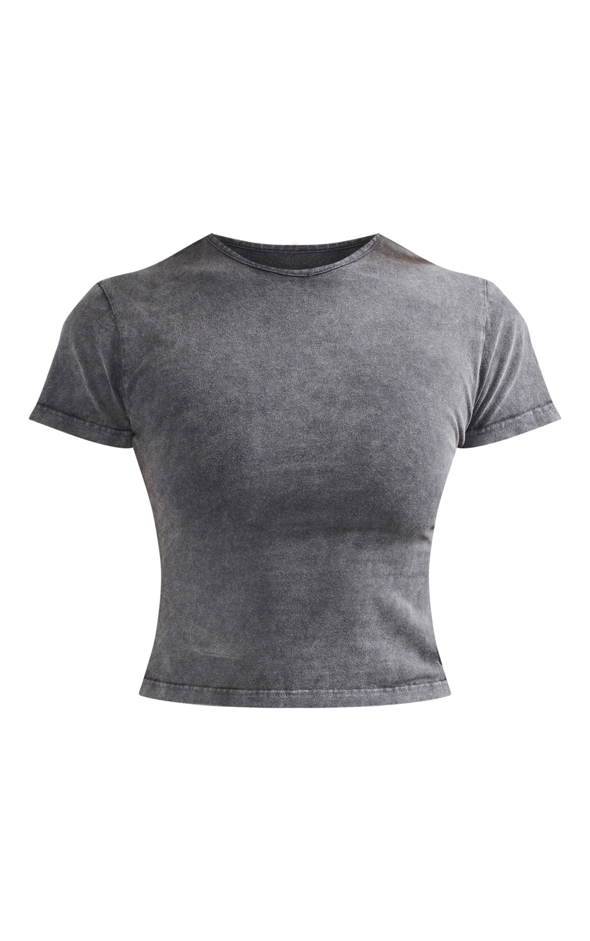 Charcoal Fitted T Shirt Product Image