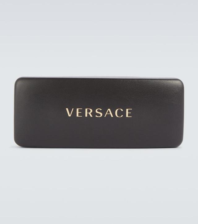 VERSACE Medusa Oval Sunglasses In Grey Product Image