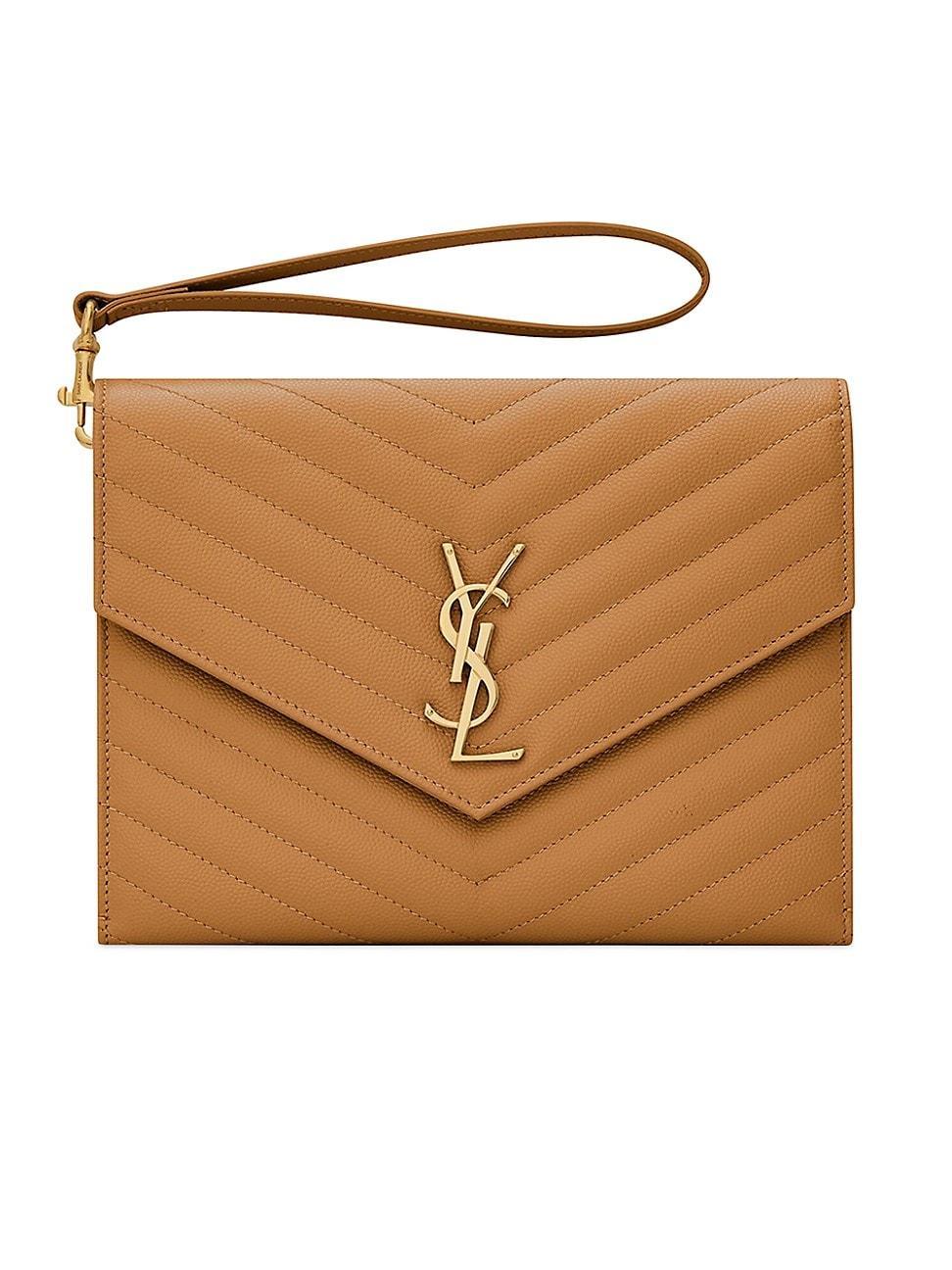 Saint Laurent Cassandre Matelasse Flap Pouch Product Image