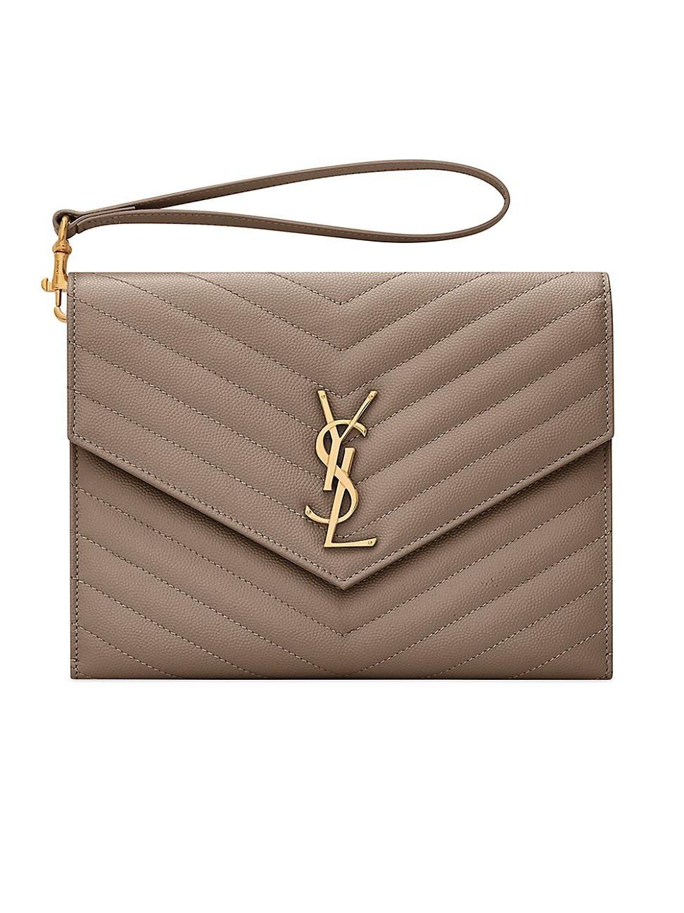 Saint Laurent Cassandre Matelasse Flap Pouch Product Image