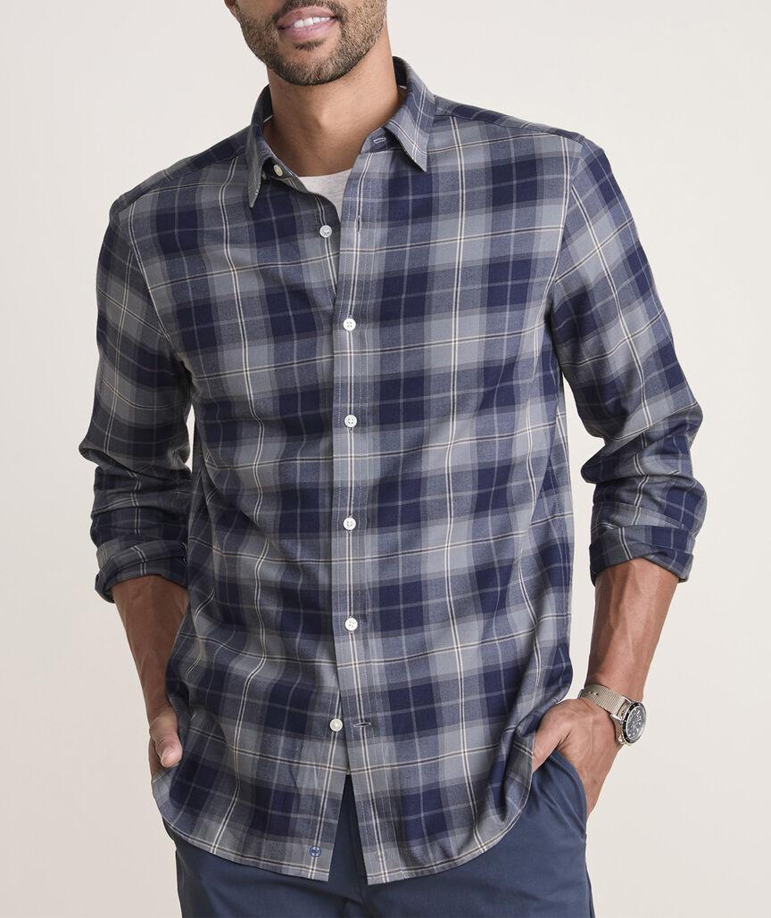 On-The-Go Brushed Twill Check Shirt Product Image