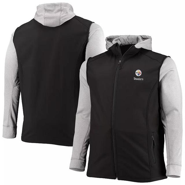 Mens Dunbrooke Black/Gray Miami Dolphins Big & Tall Alpha Full-Zip Hoodie Jacket Product Image