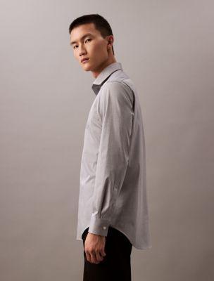 Steel Micro Star Slim Fit Button-Down Shirt Product Image