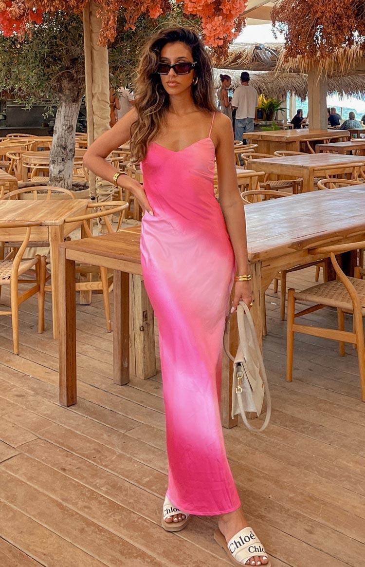 Hanna Pink Ombre Maxi Dress Product Image