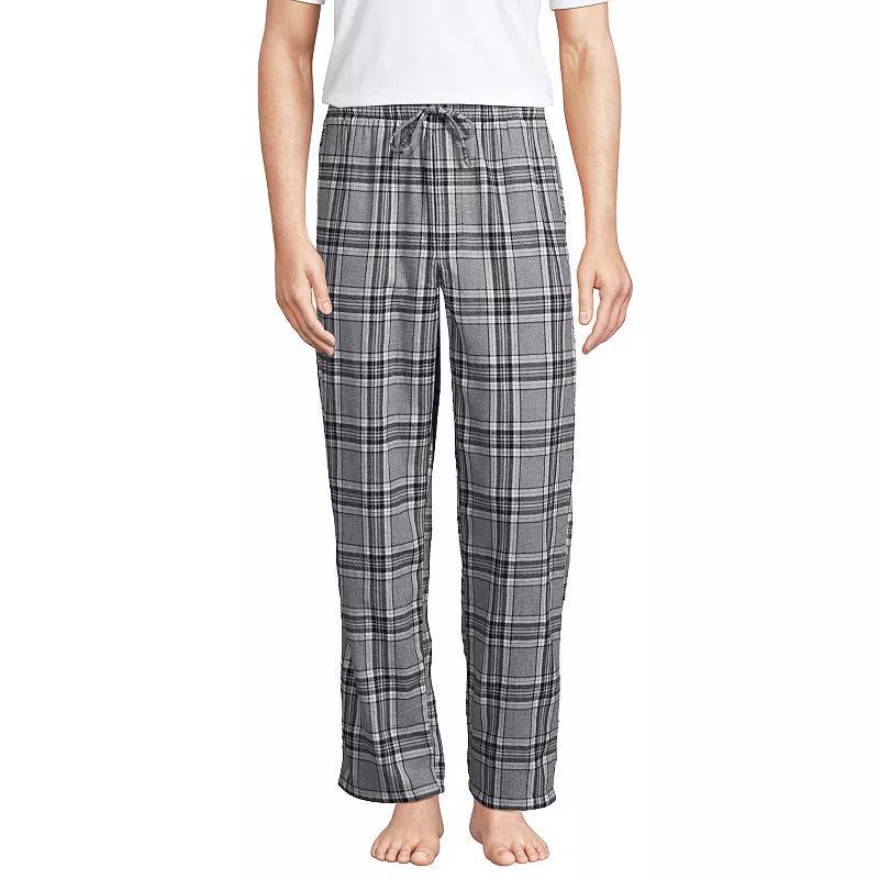 Mens Lands End Flannel Pajama Sleep Pants Brt Blue Product Image