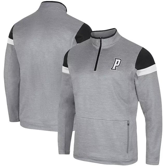 Mens Colosseum Gray Vanderbilt Commodores Bingo Quarter-Zip Jacket Product Image