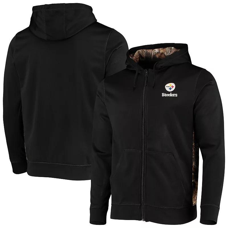 Mens Dunbrooke /Realtree Camo Pittsburgh Steelers Decoy Tech Fleece Full-Zip Hoodie Product Image