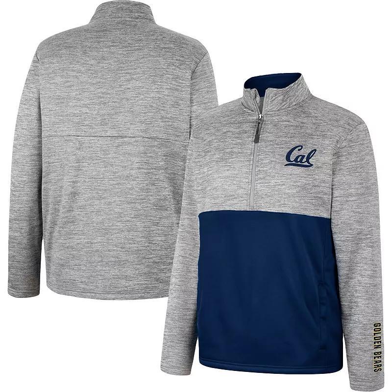 Mens Colosseum Gray Cal Bears John Half-Zip Jacket Product Image