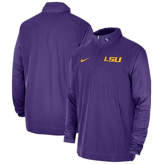 Mens Nike LSU Tigers 2023 Coach Half-Zip Hooded Jacket Product Image