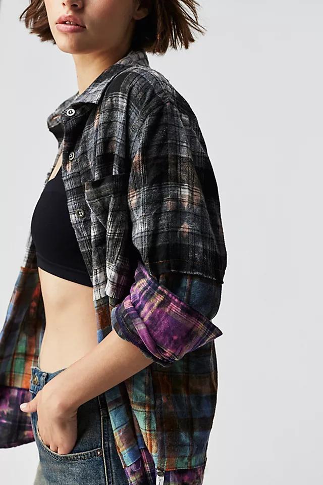 OneTeaspoon Mixed Flannel Shirt Product Image