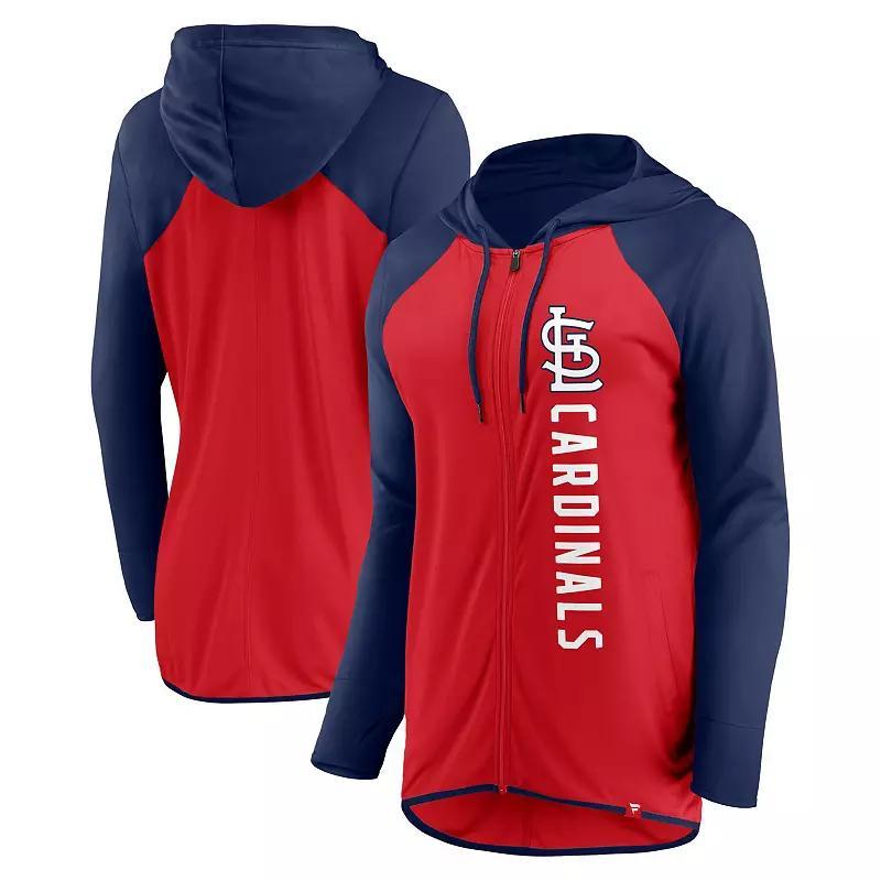 Womens Fanatics Branded /Navy St. Louis Cardinals Forever Fan Full-Zip Hoodie Jacket Product Image