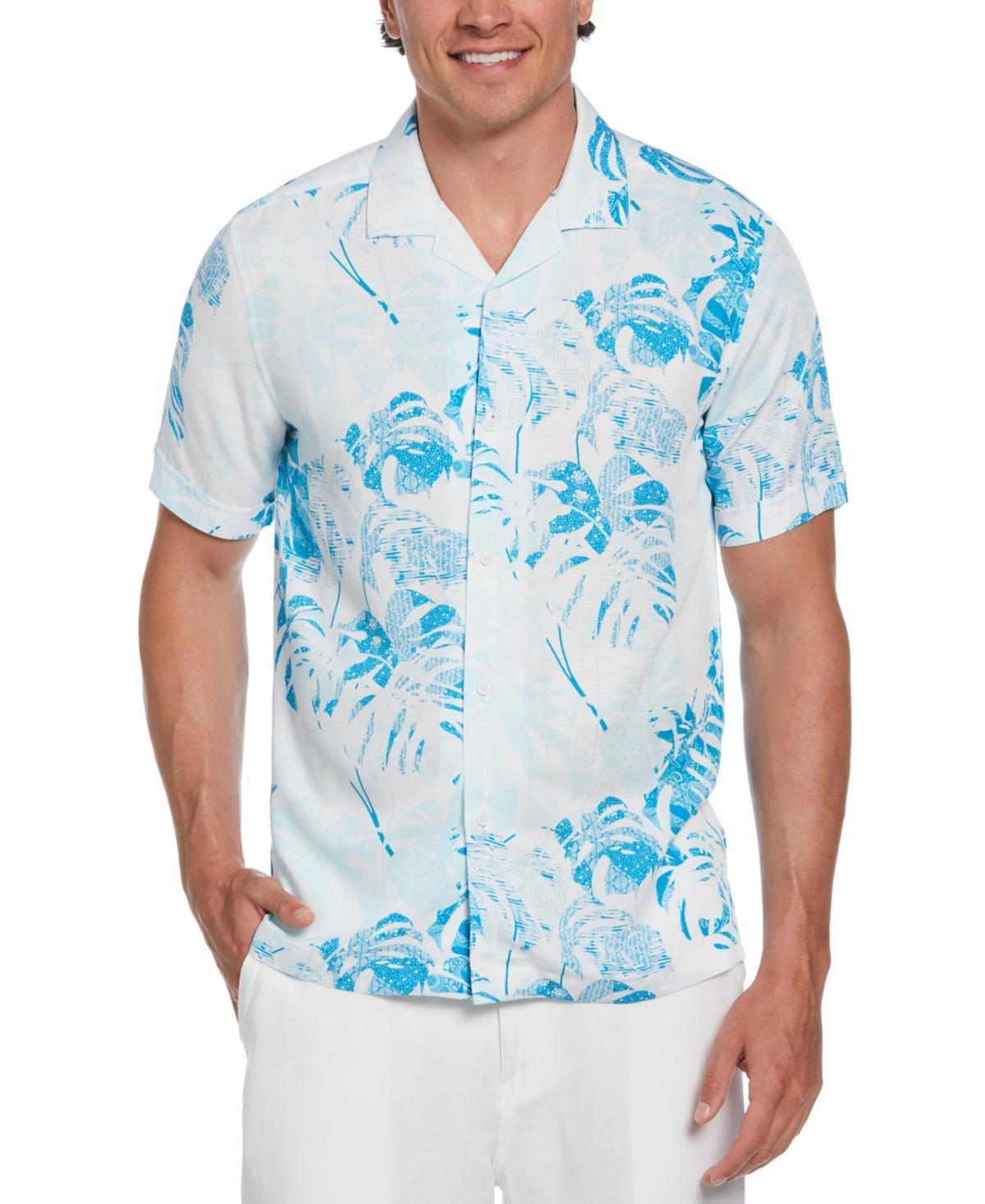 Mens Cubavera Camp Geo Tropical Print Button-Down Shirt Product Image