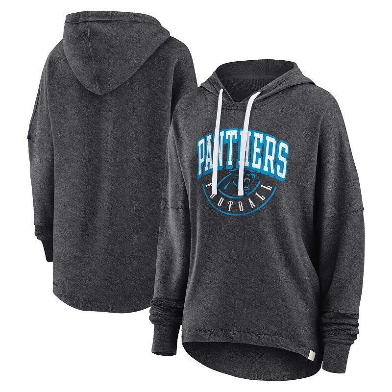 Womens Fanatics Branded Charcoal Carolina Panthers Lounge Helmet Arch Pullover Hoodie Product Image