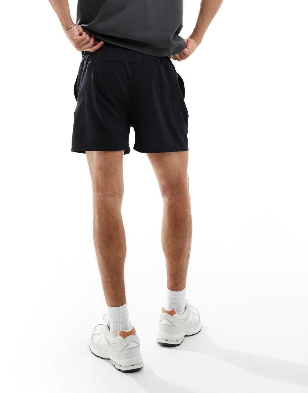 New Balance sport essentials 5 inch shorts in black Product Image