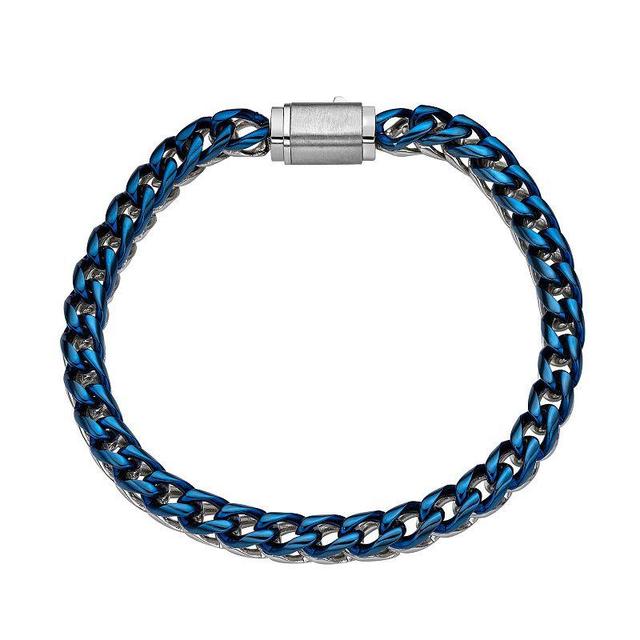 LYNX Mens Stainless Steel Foxtail Chain Bracelet Multicolor Product Image