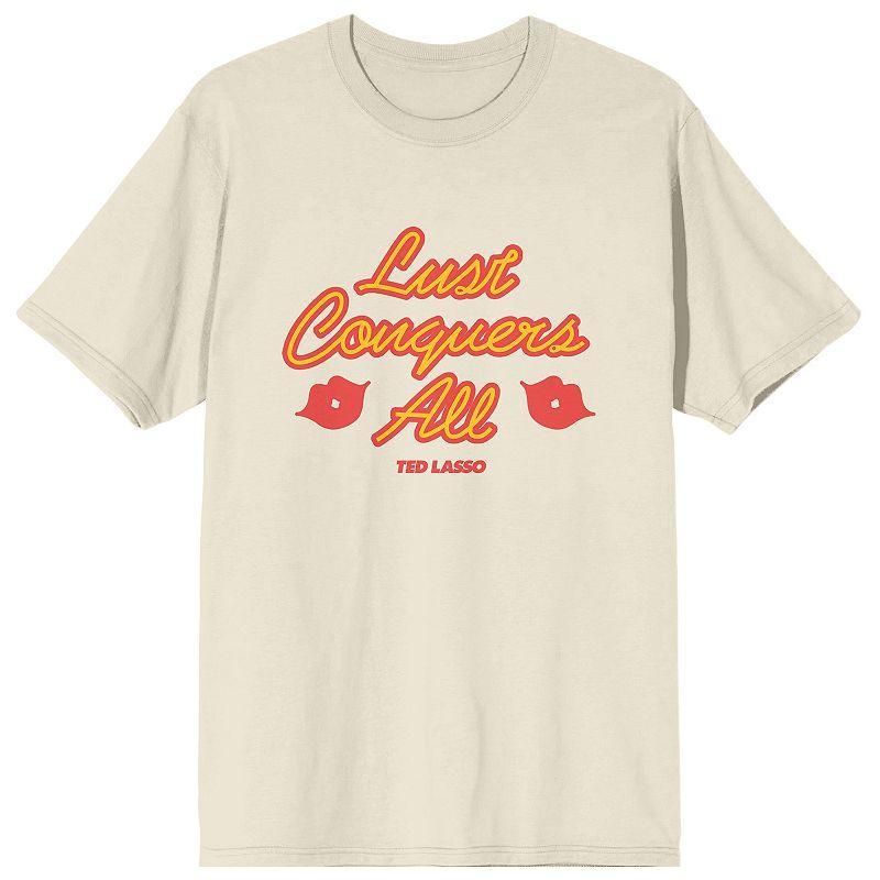 Mens Ted Lasso Lust Conquers All Tee Beige Product Image