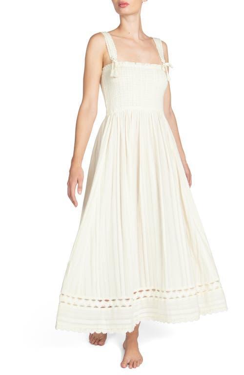 Robin Piccone Jo Smocked Long Dress (Ecru) Women's Dress Product Image