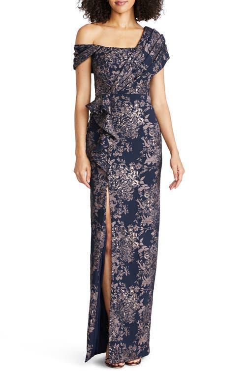 Womens Amaris Jacquard Column Gown Product Image