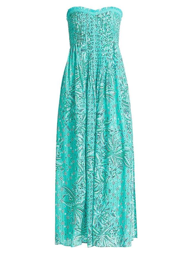 Womens Claire Printed Bandeau Maxi Dress Product Image