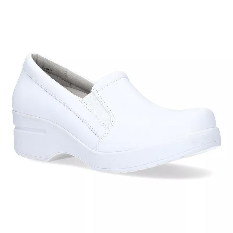 Easy Street Womens Leeza Work Clogs -SILVER Product Image