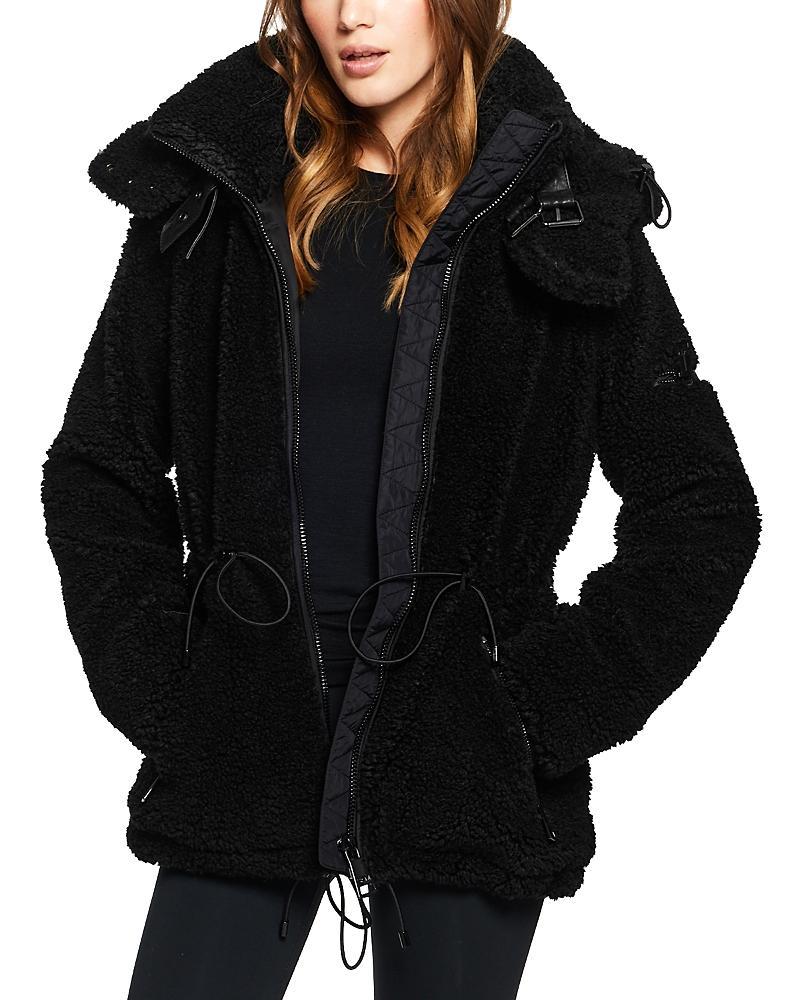 Womens Sherpa Zip-Up Parka Product Image