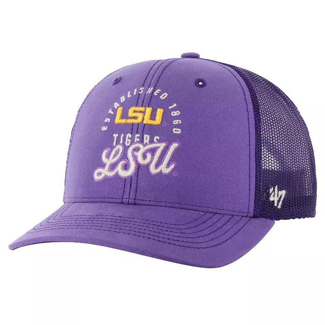 Mens 47 LSU Tigers Pitstop Trucker Adjustable Hat Product Image