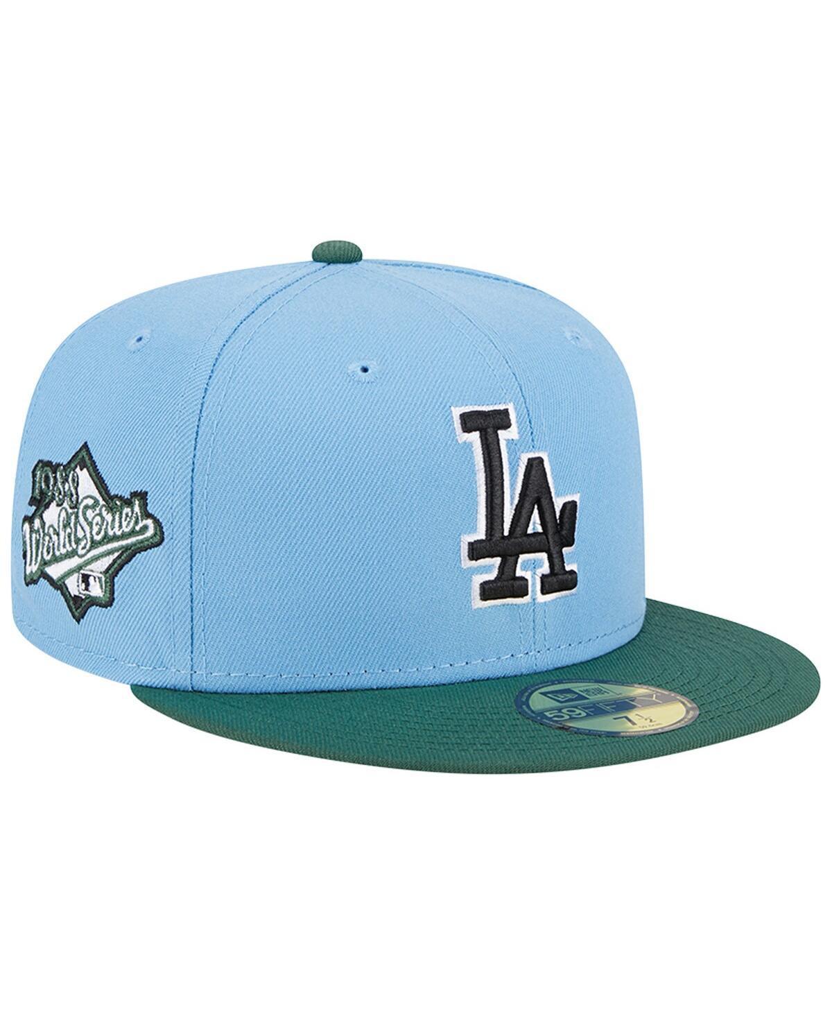 Mens New Era Sky Blue/Cilantro Los Angeles Dodgers 1988 World Series 59FIFTY Fitted Hat Product Image