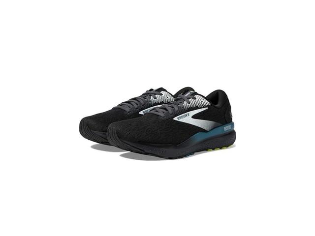 Brooks Ghost 16 Ebony/Blue) Men's Shoes Product Image